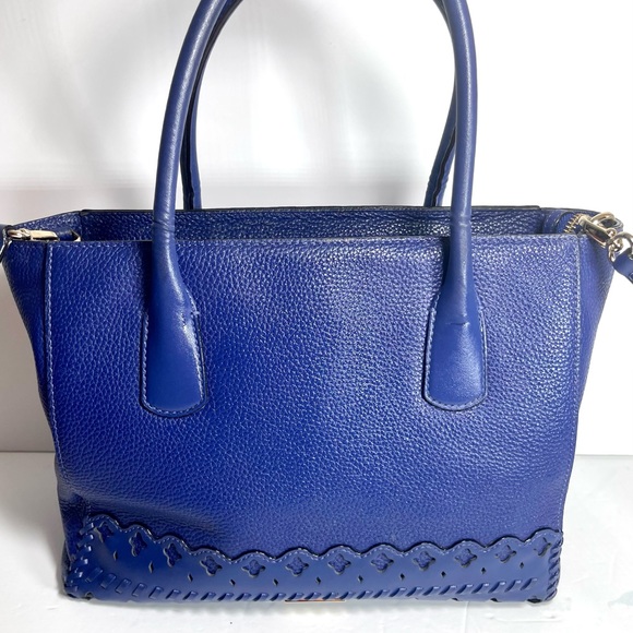KATE SPADE Cobalt Blue Pebbled Leather Handbag - Picture 7 of 16